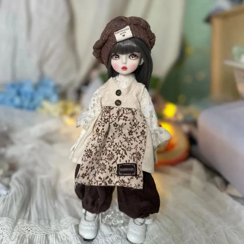 Vollständiges Set 1/6 BJD Puppe Modeanzug 30CM Puppe mit 3 Paar Augen Blythe Puppe Kinder Mädchen Spielzeug Geschenk (offener Kopf)