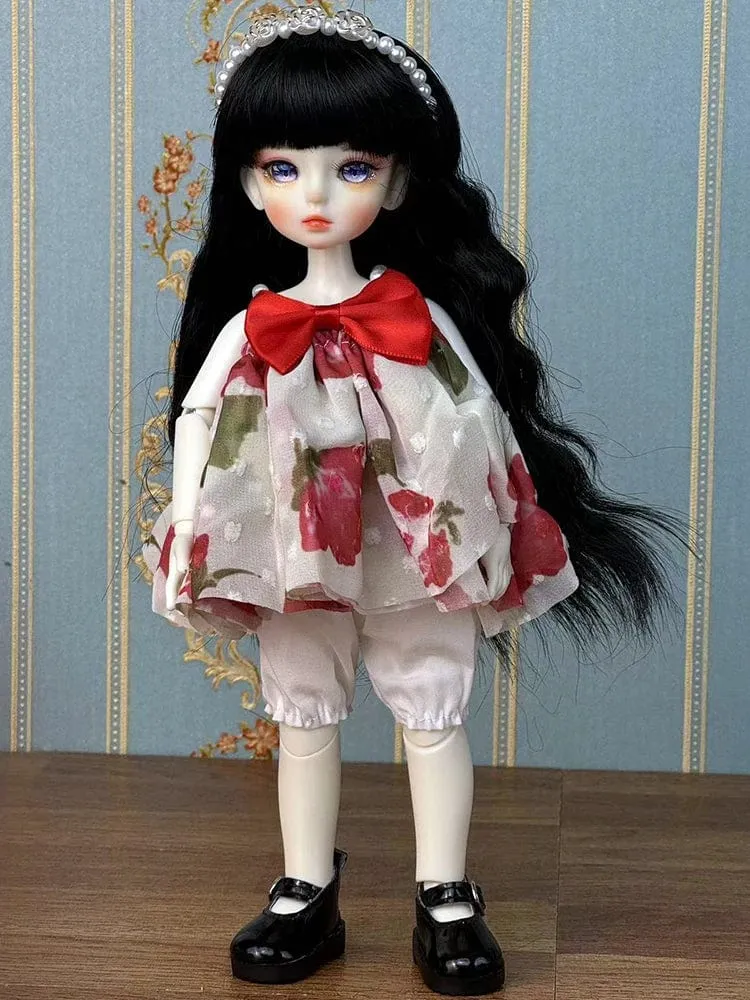 Vollständiges Set 1/6 BJD Puppe Modeanzug 30CM Puppe mit 3 Paar Augen Blythe Puppe Kinder Mädchen Spielzeug Geschenk (offener Kopf)
