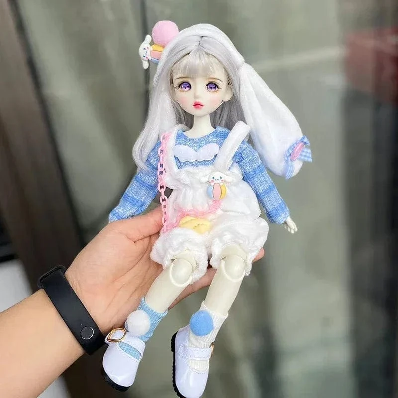 Vollständiges Set 1/6 BJD Puppe Modeanzug 30CM Puppe mit 3 Paar Augen Blythe Puppe Kinder Mädchen Spielzeug Geschenk (offener Kopf)
