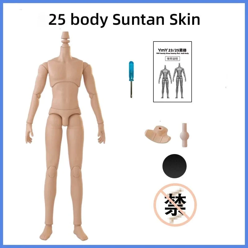 22 cm 23.5 cm YMY23/25 Männliche Körper Joint Puppe DIY Junge Körper für Blyth, GSC Kopf, ob22, ob23, ob24 BJD Puppe Zubehör Spielzeug