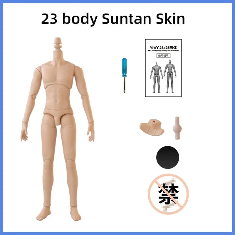 22 cm 23.5 cm YMY23/25 Männliche Körper Joint Puppe DIY Junge Körper für Blyth, GSC Kopf, ob22, ob23, ob24 BJD Puppe Zubehör Spielzeug