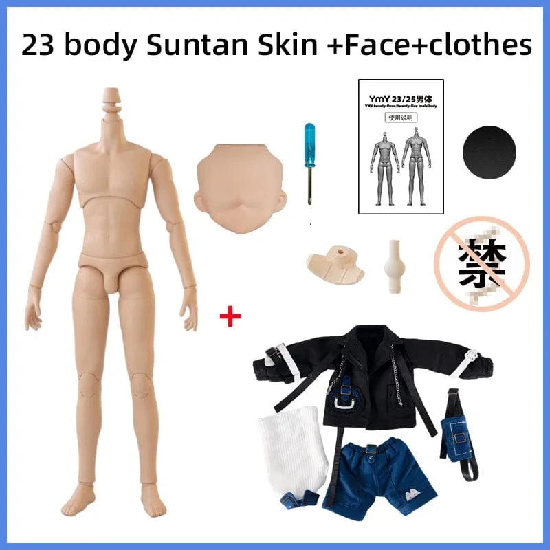 22 cm 23.5 cm YMY23/25 Männliche Körper Joint Puppe DIY Junge Körper für Blyth, GSC Kopf, ob22, ob23, ob24 BJD Puppe Zubehör Spielzeug