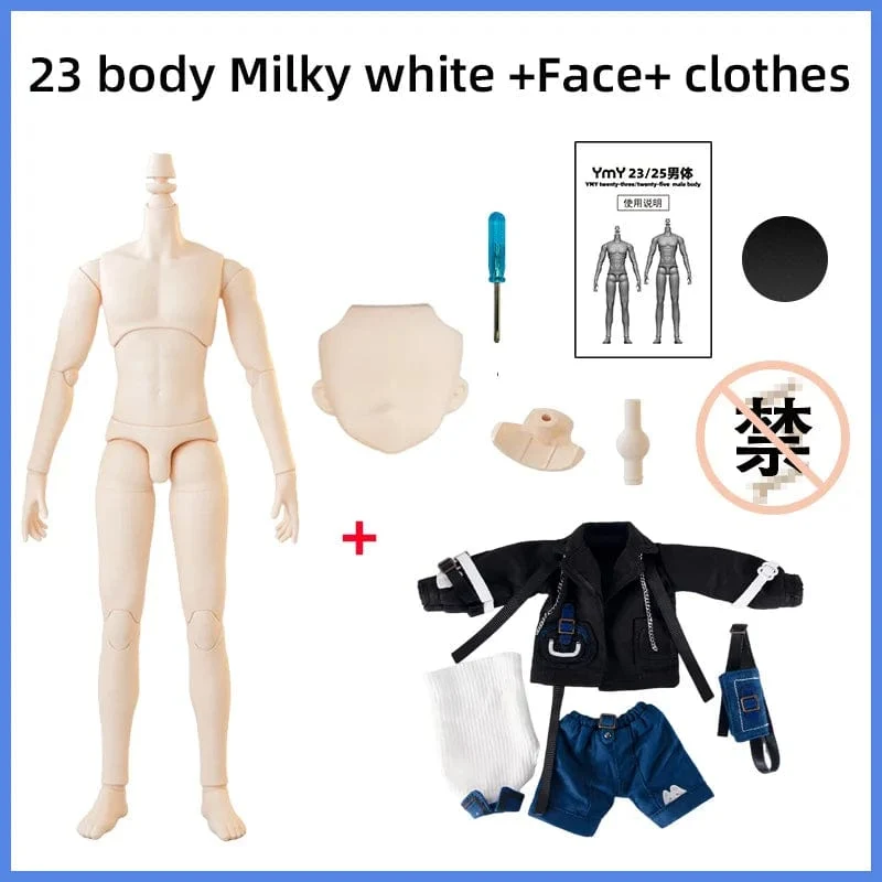 22 cm 23.5 cm YMY23/25 Männliche Körper Joint Puppe DIY Junge Körper für Blyth, GSC Kopf, ob22, ob23, ob24 BJD Puppe Zubehör Spielzeug