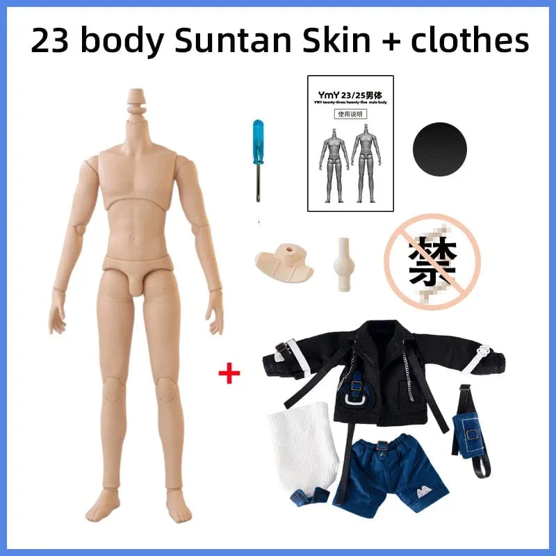 22 cm 23.5 cm YMY23/25 Männliche Körper Joint Puppe DIY Junge Körper für Blyth, GSC Kopf, ob22, ob23, ob24 BJD Puppe Zubehör Spielzeug