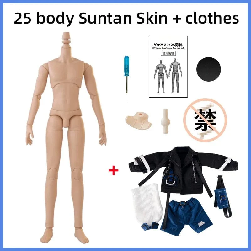 22 cm 23.5 cm YMY23/25 Männliche Körper Joint Puppe DIY Junge Körper für Blyth, GSC Kopf, ob22, ob23, ob24 BJD Puppe Zubehör Spielzeug