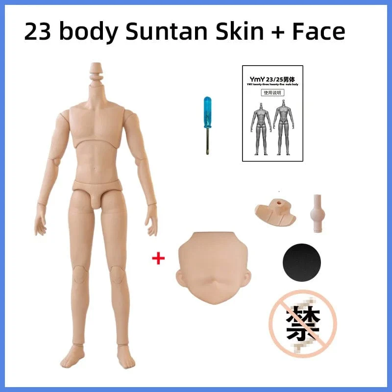 22 cm 23.5 cm YMY23/25 Männliche Körper Joint Puppe DIY Junge Körper für Blyth, GSC Kopf, ob22, ob23, ob24 BJD Puppe Zubehör Spielzeug