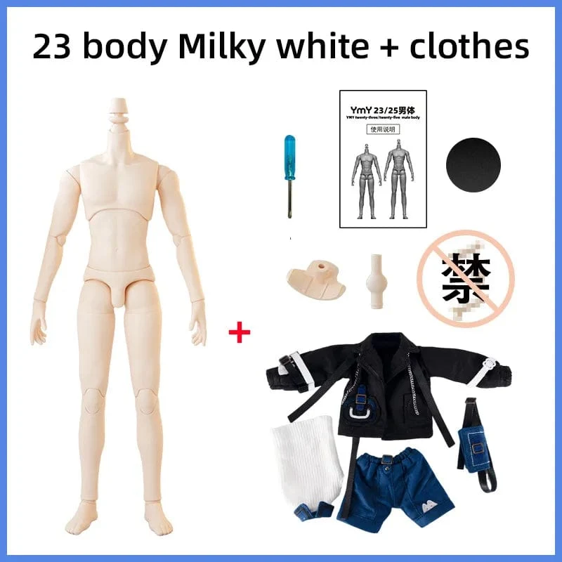 22 cm 23.5 cm YMY23/25 Männliche Körper Joint Puppe DIY Junge Körper für Blyth, GSC Kopf, ob22, ob23, ob24 BJD Puppe Zubehör Spielzeug
