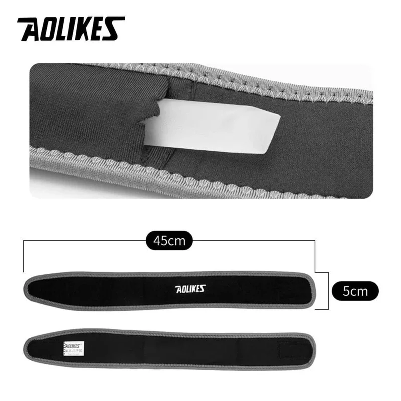 AOLIKES 1 STÜCKE Einstellbare Knie Patella Dämpfung Neopren Band Knie Unterstützung Sport Lauf Knie Brace Pads