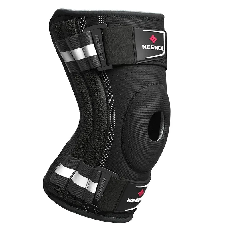 NEENCA Knieorthese für Knieschmerzen, Kniestütze mit seitlichen Stabilisatoren, Männer und Frauen, Arthritis, Meniskusriss, vorderer Kreuzbandriss, PCL, Läufer, Sport