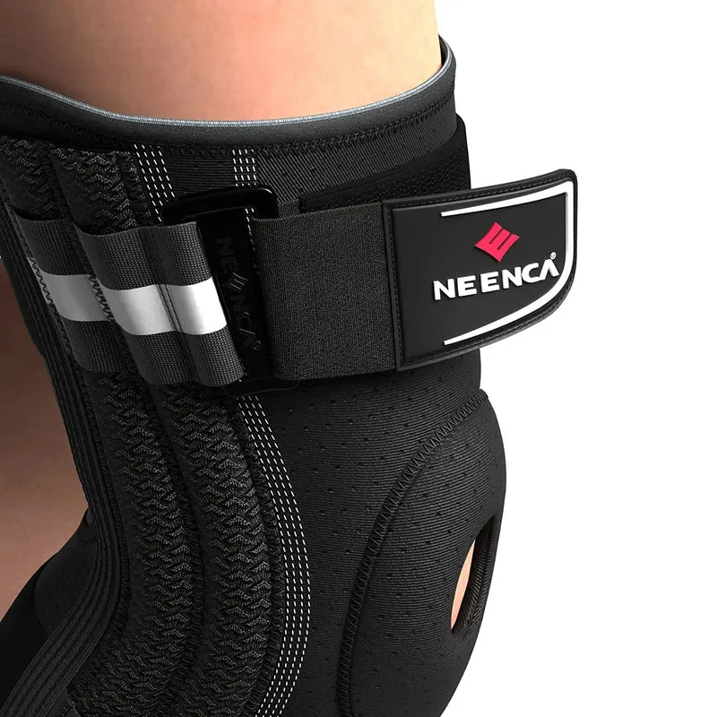 NEENCA Knieorthese für Knieschmerzen, Kniestütze mit seitlichen Stabilisatoren, Männer und Frauen, Arthritis, Meniskusriss, vorderer Kreuzbandriss, PCL, Läufer, Sport