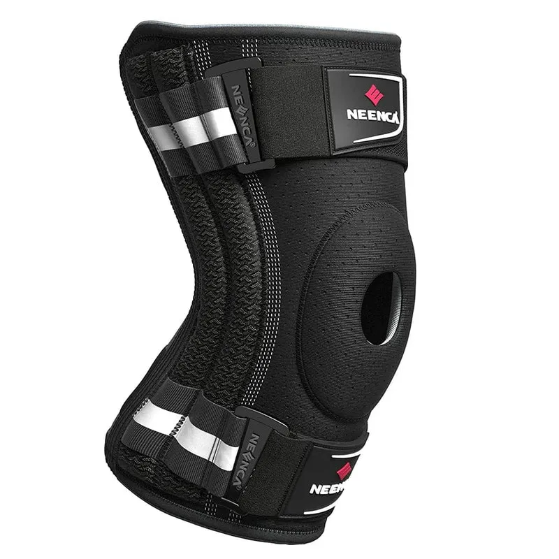 NEENCA Knieorthese für Knieschmerzen, Kniestütze mit seitlichen Stabilisatoren, Männer und Frauen, Arthritis, Meniskusriss, vorderer Kreuzbandriss, PCL, Läufer, Sport