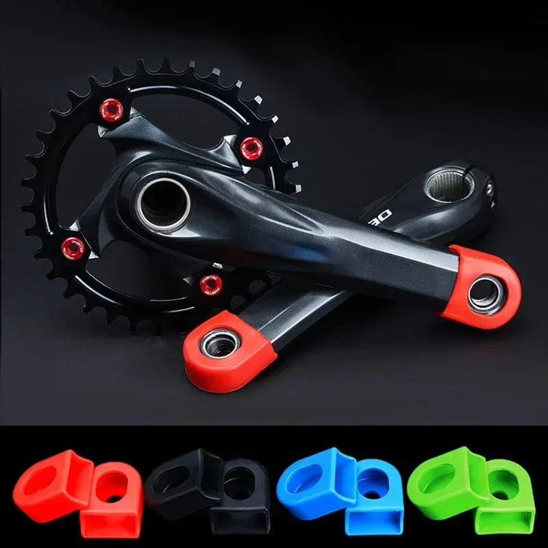 Fahrrad Silikon Kurbel Abdeckung Schutz Silikon Hülse Pedal Kurbel Schutzhülle Mountain Road Bike Radfahren MTB Zubehör