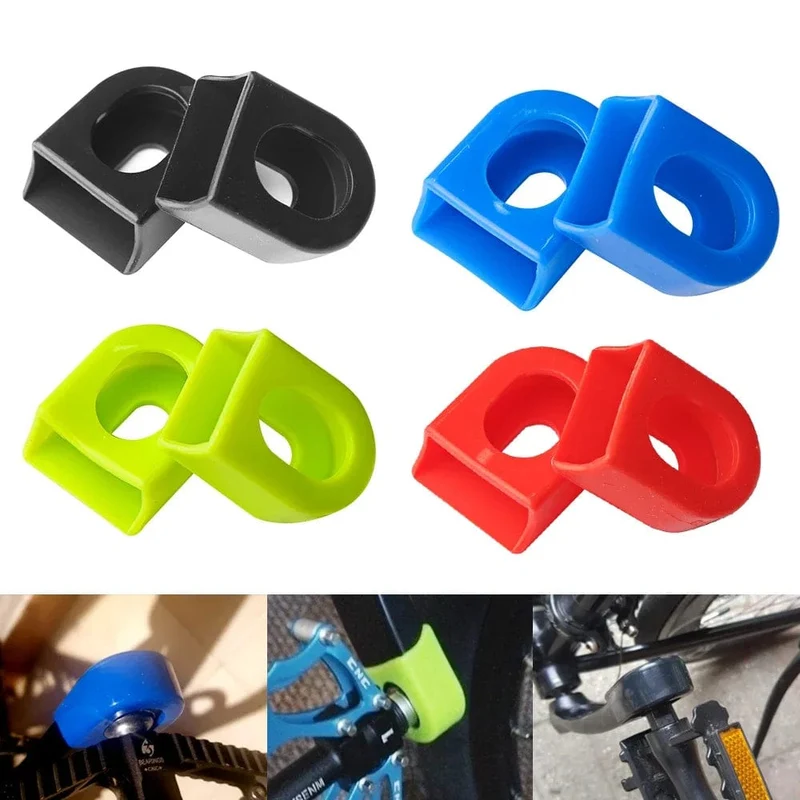 Fahrrad Silikon Kurbel Abdeckung Schutz Silikon Hülse Pedal Kurbel Schutzhülle Mountain Road Bike Radfahren MTB Zubehör