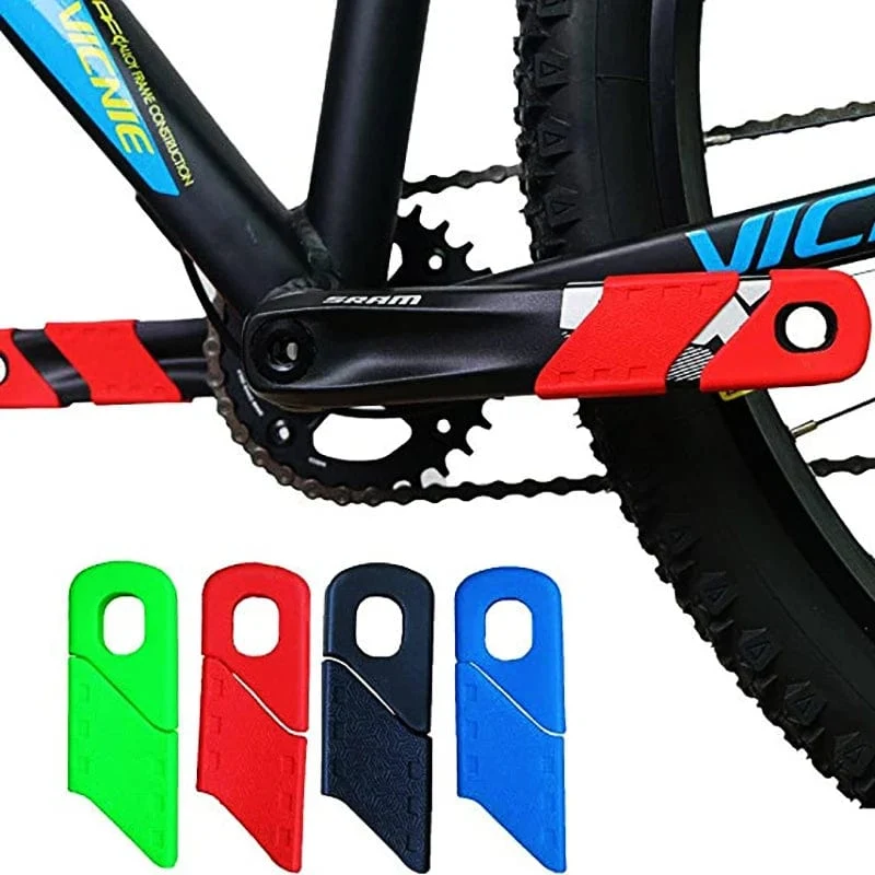 ENLEE Kurbelschutzhülle für Mountainbikes, MTB-Fahrradkurbelgarnitur, Kurbelarmschutz, universell, 4 Stück/1 Set