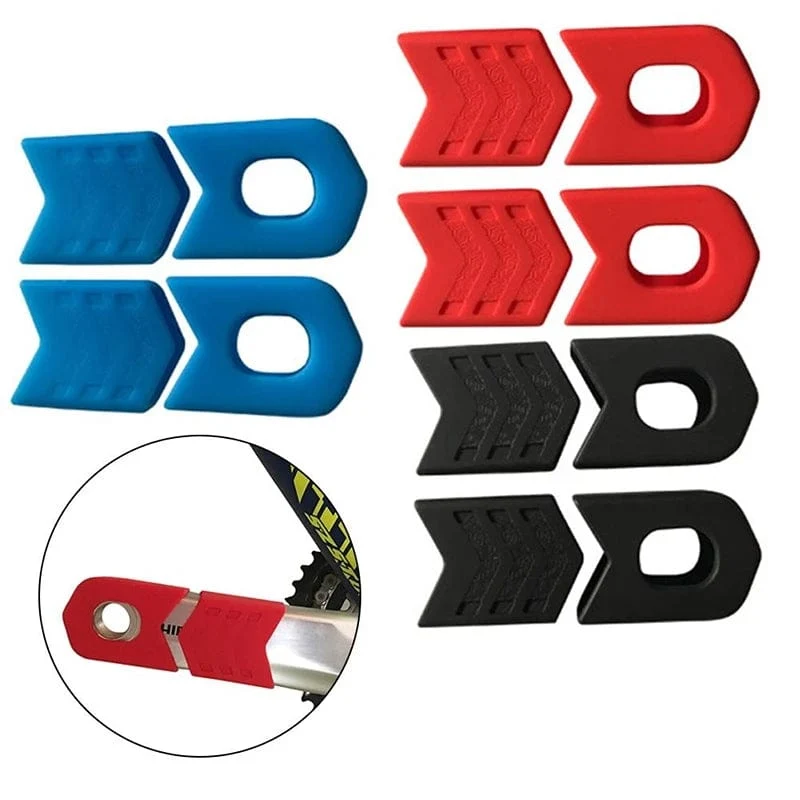 ENLEE Kurbelschutzhülle für Mountainbikes, MTB-Fahrradkurbelgarnitur, Kurbelarmschutz, universell, 4 Stück/1 Set