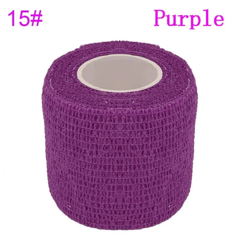 Tom's Hug Bunte Sport-Bandage, selbstklebend, elastisch, 4.8 m, Stützpolster für Knie, Finger, Knöchel, Handfläche, Schulter