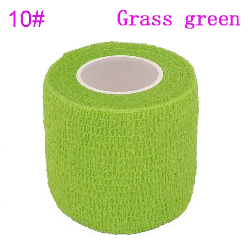 Tom's Hug Bunte Sport-Bandage, selbstklebend, elastisch, 4.8 m, Stützpolster für Knie, Finger, Knöchel, Handfläche, Schulter