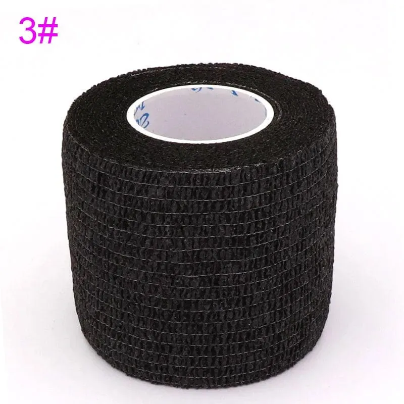 Tom's Hug Bunte Sport-Bandage, selbstklebend, elastisch, 4.8 m, Stützpolster für Knie, Finger, Knöchel, Handfläche, Schulter