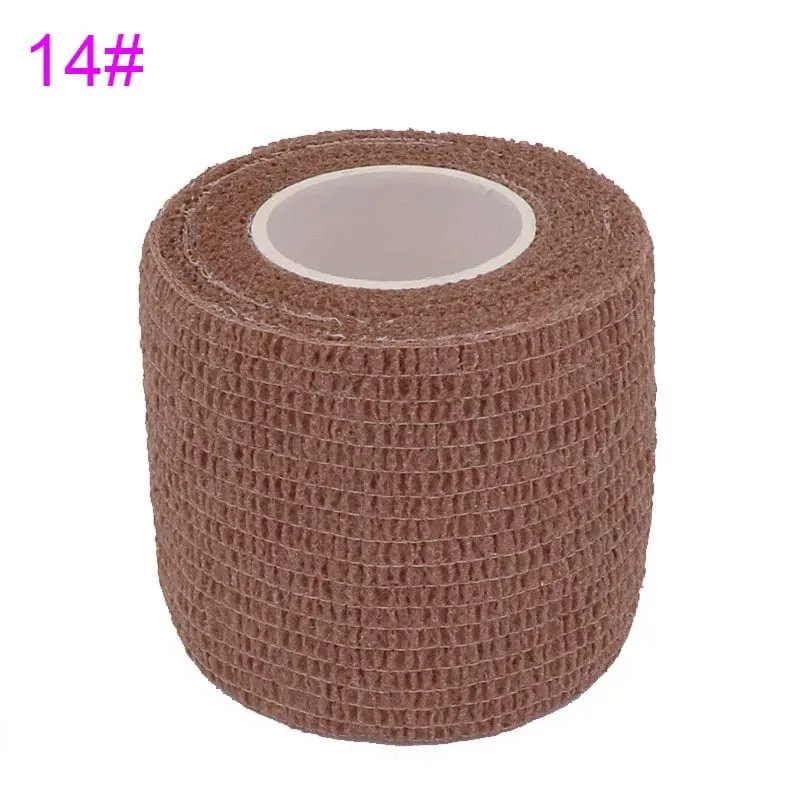 Tom's Hug Bunte Sport-Bandage, selbstklebend, elastisch, 4.8 m, Stützpolster für Knie, Finger, Knöchel, Handfläche, Schulter