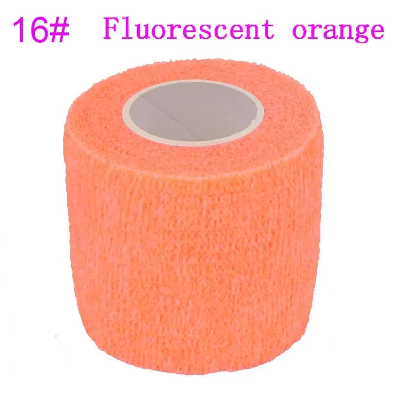 Tom's Hug Bunte Sport-Bandage, selbstklebend, elastisch, 4.8 m, Stützpolster für Knie, Finger, Knöchel, Handfläche, Schulter