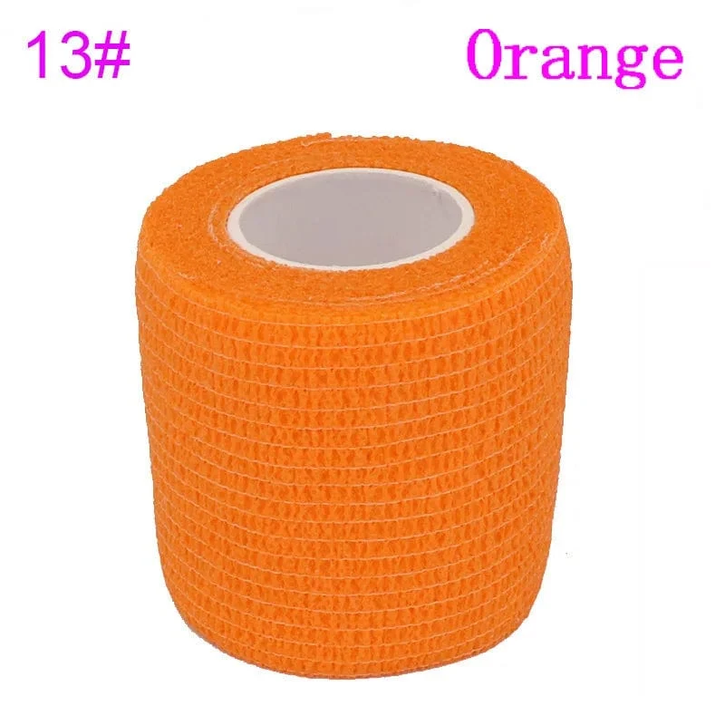 Tom's Hug Bunte Sport-Bandage, selbstklebend, elastisch, 4.8 m, Stützpolster für Knie, Finger, Knöchel, Handfläche, Schulter