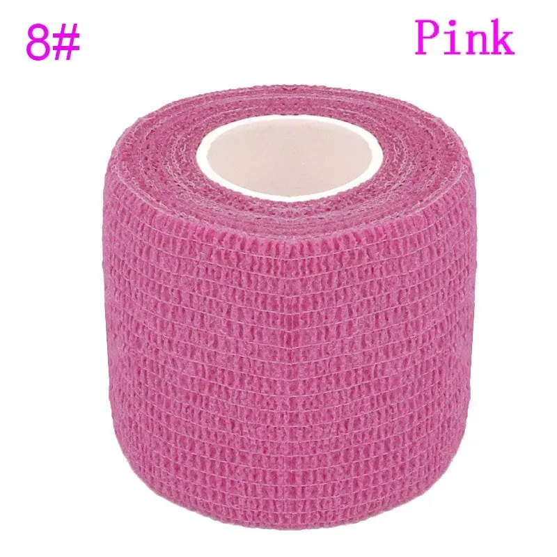 Tom's Hug Bunte Sport-Bandage, selbstklebend, elastisch, 4.8 m, Stützpolster für Knie, Finger, Knöchel, Handfläche, Schulter