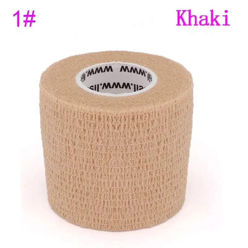 Tom's Hug Bunte Sport-Bandage, selbstklebend, elastisch, 4.8 m, Stützpolster für Knie, Finger, Knöchel, Handfläche, Schulter
