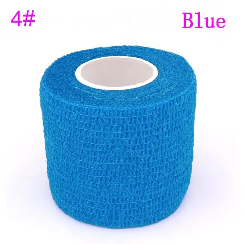 Tom's Hug Bunte Sport-Bandage, selbstklebend, elastisch, 4.8 m, Stützpolster für Knie, Finger, Knöchel, Handfläche, Schulter