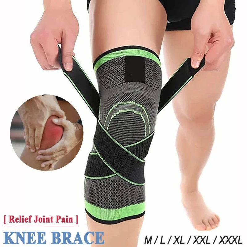 Knie-Kompressionsmanschette, Knieorthese, Kniestütze zum Laufen, Fitnessstudio, Workout, Sport, zur Linderung von Gelenkschmerzen und Arthritis, Knieschoner – 1 Stück