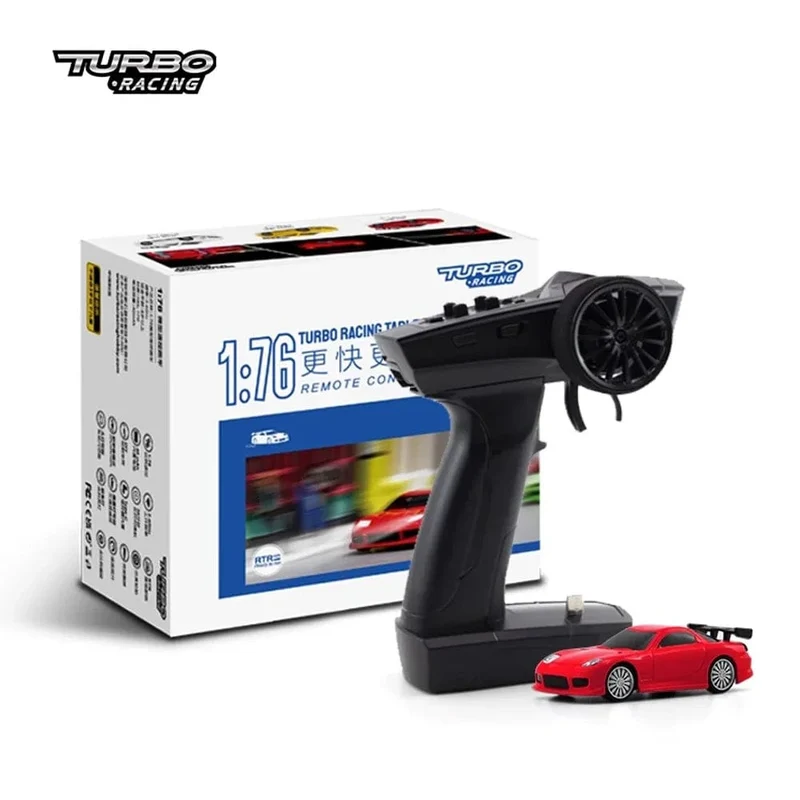 Turbo Racing 1:76 C71 C72 C73 C74 C75 RTR Flachlaufspielzeug auf der Straße RC-Auto Proportionales Fernsteuerungsspielzeug für Kinder und Erwachsene