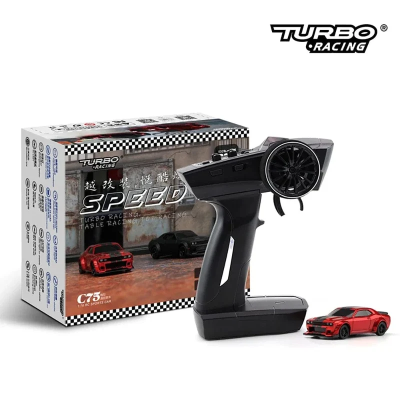 Turbo Racing 1:76 C71 C72 C73 C74 C75 RTR Flachlaufspielzeug auf der Straße RC-Auto Proportionales Fernsteuerungsspielzeug für Kinder und Erwachsene