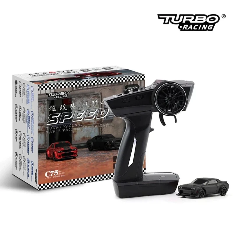 Turbo Racing 1:76 C71 C72 C73 C74 C75 RTR Flachlaufspielzeug auf der Straße RC-Auto Proportionales Fernsteuerungsspielzeug für Kinder und Erwachsene