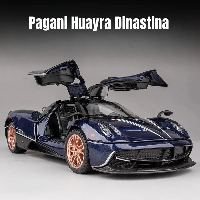 1/32 Pagani Huayra Roadster Zonda Dinastia Miniatur-Spielzeugauto JKM Diecast Super Sport Modell Sound & Light Collection Pull Back