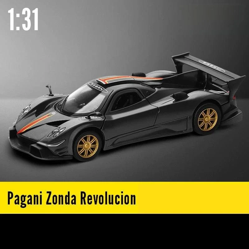 1/32 Pagani Huayra Roadster Zonda Dinastia Miniatur-Spielzeugauto JKM Diecast Super Sport Modell Sound & Light Collection Pull Back