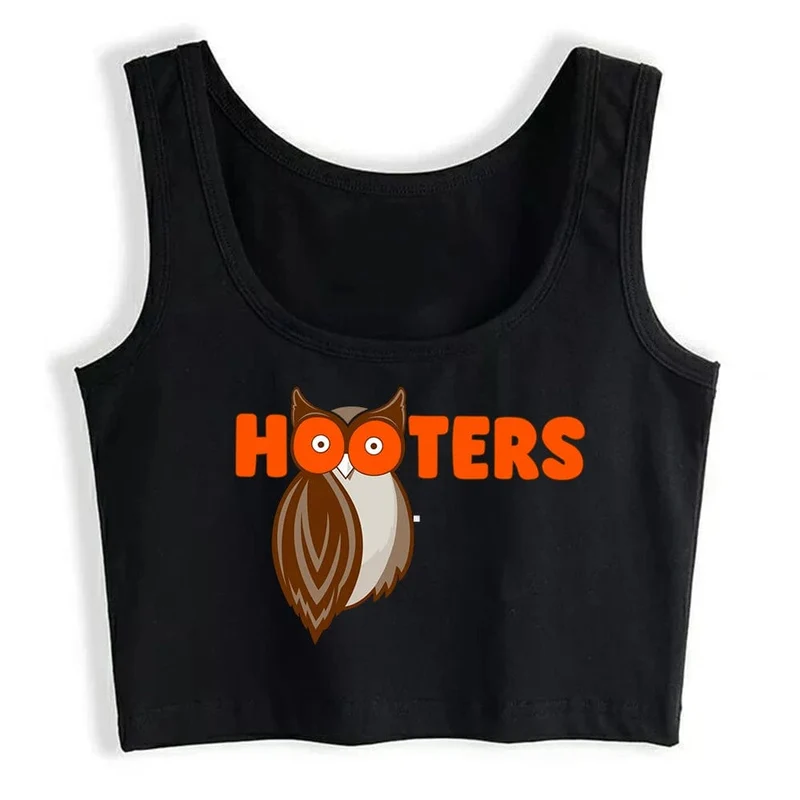 Löffel und Gabel Cliparts Hooters Grafiken Sexy Slim Crop Top Damen Lustiges Freches Training Tank Tops Mode Sport Camisole
