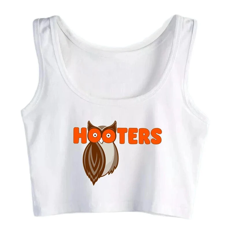 Löffel und Gabel Cliparts Hooters Grafiken Sexy Slim Crop Top Damen Lustiges Freches Training Tank Tops Mode Sport Camisole