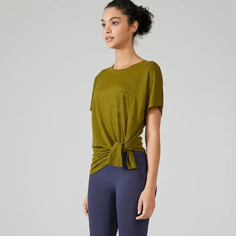 2023 sommer Yoga Tops Sport Hemd Frauen Fitness Gym Top Yoga Lauf T-shirts Weibliche Sport Top Schnell Trocknend Workout Tops für Frauen