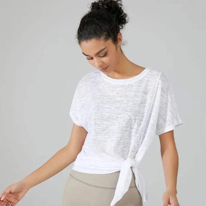 2023 sommer Yoga Tops Sport Hemd Frauen Fitness Gym Top Yoga Lauf T-shirts Weibliche Sport Top Schnell Trocknend Workout Tops für Frauen