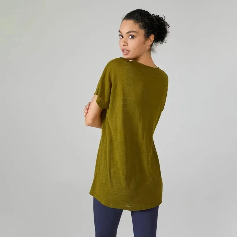 2023 sommer Yoga Tops Sport Hemd Frauen Fitness Gym Top Yoga Lauf T-shirts Weibliche Sport Top Schnell Trocknend Workout Tops für Frauen