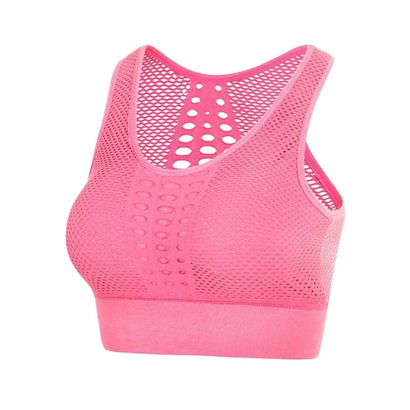 Yoga Sport-Bh Frauen Yoga Crop Top Stoßfest Push-Up Unterwäsche Fitness Bhs Sportlich Weste Gym Shirt Sport Sportswear Sling bh