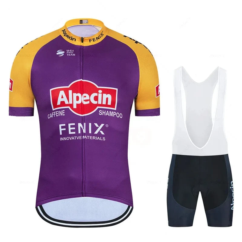 2023 Alpecin Fenix ​​Radfahren Jersey Set männer Rennrad Shirts Anzug Fahrrad Bib Shorts MTB Tragen Maillot Culotte Radfahren Kleidung