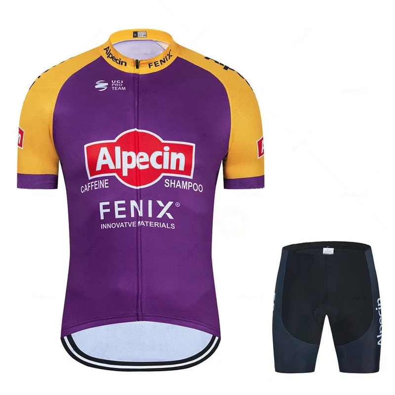 2023 Alpecin Fenix ​​Radfahren Jersey Set männer Rennrad Shirts Anzug Fahrrad Bib Shorts MTB Tragen Maillot Culotte Radfahren Kleidung
