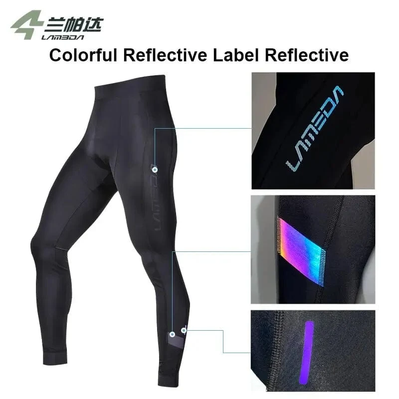 LAMEDA Fahrradhose Herren PRO Bike Lange Hose Coole atmungsaktive Radsport-Trägerhose Quick Dry Bike MTB Ride Enge Hose