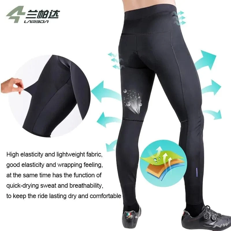 LAMEDA Fahrradhose Herren PRO Bike Lange Hose Coole atmungsaktive Radsport-Trägerhose Quick Dry Bike MTB Ride Enge Hose