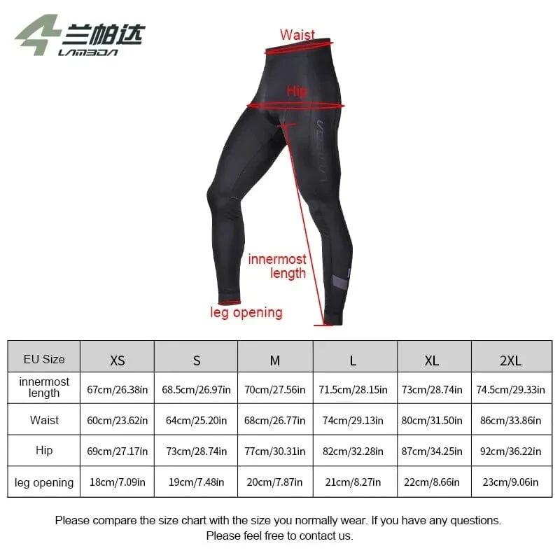 LAMEDA Fahrradhose Herren PRO Bike Lange Hose Coole atmungsaktive Radsport-Trägerhose Quick Dry Bike MTB Ride Enge Hose