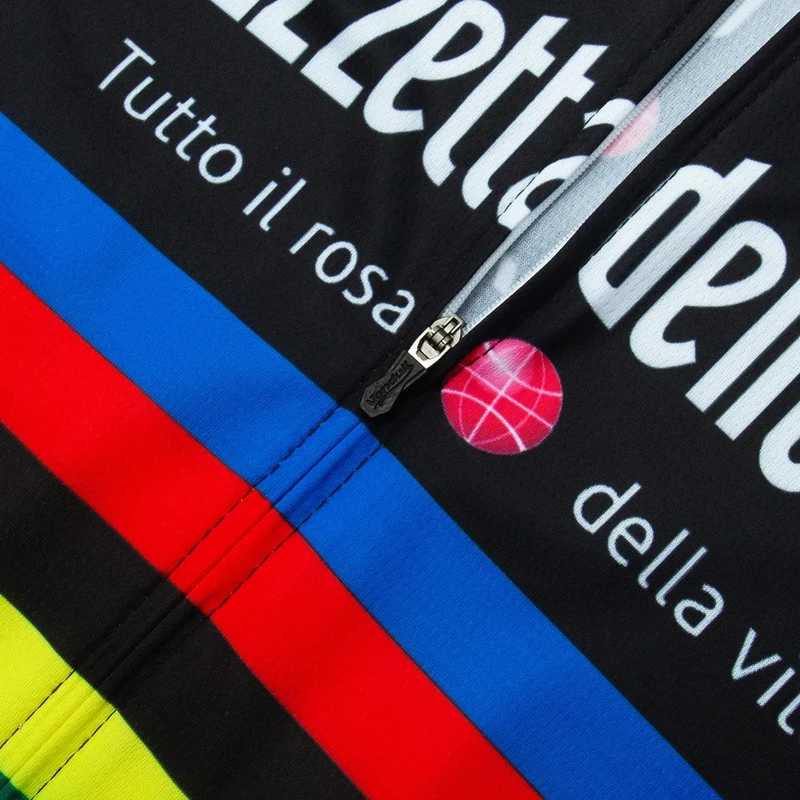 Tour Of Italy Herren-Radtrikot-Sets, kurzärmelig, Fahrradbekleidung, atmungsaktives Radtrikot, Trägerhose