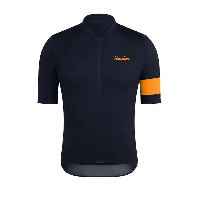 Raudax 2024 Männer Kurzarm Jersey Sets Ropa Ciclismo Hombre Sommer Radfahren Kleidung Triathlon Trägerhose Anzug Fahrrad Uniform