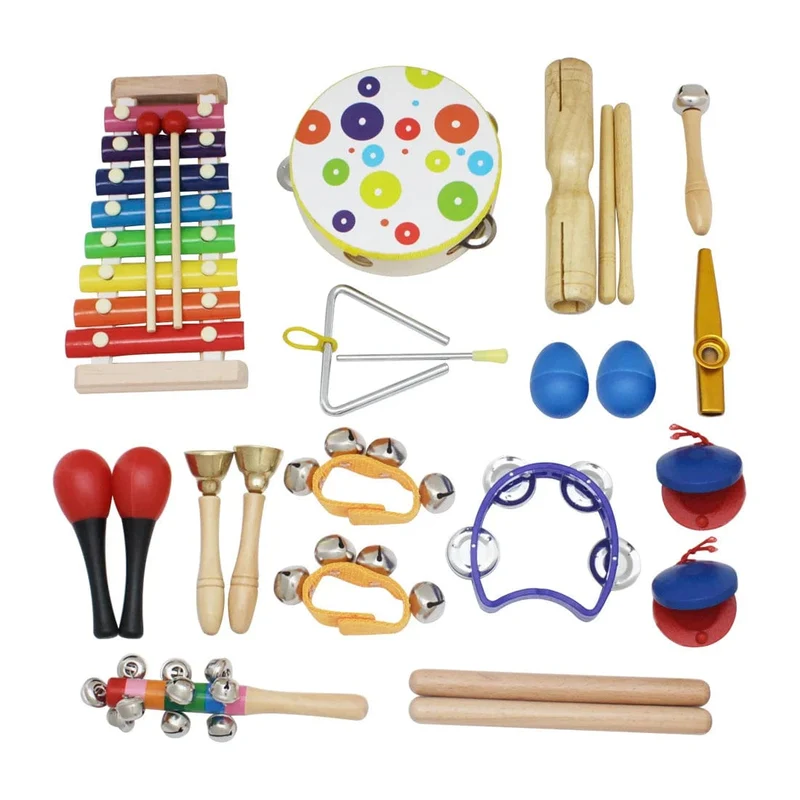 Musikinstrumente für Kleinkinder 1 2 3 Holz Sensorische Percussion Montessori Spielzeug Kinder Vorschule Pädagogisches Baby Musik Spielzeug