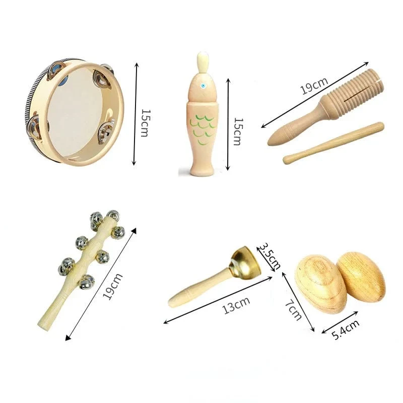 Musikinstrumente für Kleinkinder 1 2 3 Holz Sensorische Percussion Montessori Spielzeug Kinder Vorschule Pädagogisches Baby Musik Spielzeug