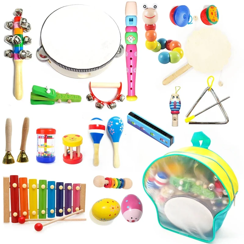 Neu Baby Percussion Instrument Bildung Kreative Entwicklung Holz Musik Hand Kinder Lernen Montessori Spielzeug Geschenk Neue